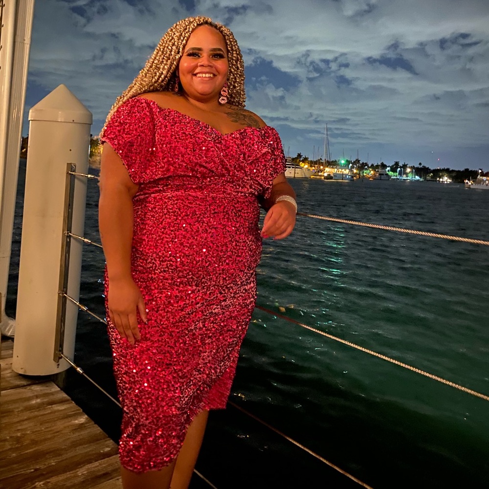 Off the Shoulder Evening Gown